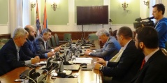 29 September 2016 The Chairman of the Committee on Education, Science, Technological Development and the Information Society Muamer Zukorlic in meeting with the representatives of private universities